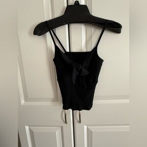Tank top size medium black top with bow